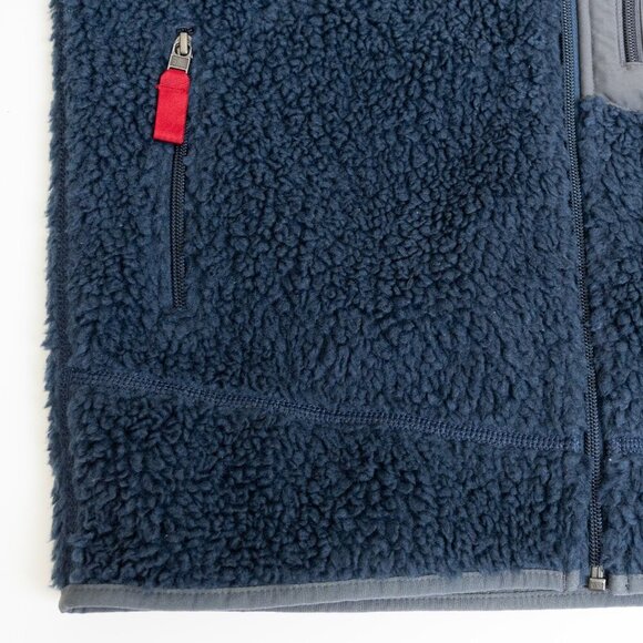 Patagonia Men’s Classic Retro-X Fleece Jacket Sherpa Full Zip Navy / Wax Red - Picture 9 of 15
